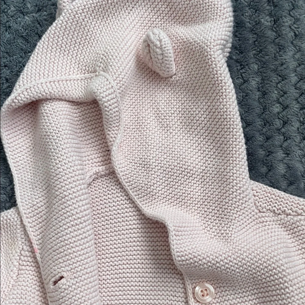 Carter's Red heart and White Hooded Baby Jacket